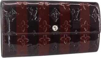 Louis Vuitton Pre-owned Lange Portemonnee - Dames - Vintage Accessoires - Paars - ONE Size - Leer - Vintage