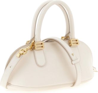 Balenciaga Womens Calfskin Leather Shoulder Bag White