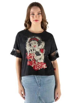 Disney Short Sleeve T-Shirt in Grey Wash Snow White at Nordstrom, Size X-Large