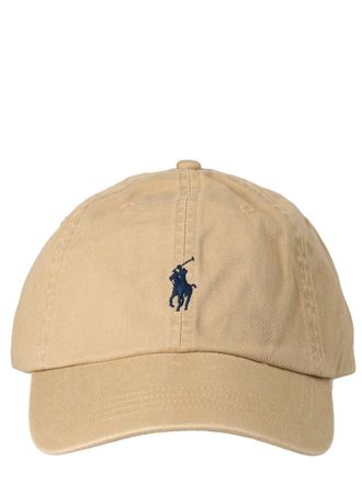 Polo Ralph Lauren Logo Cotton Baseball Cap - Beige