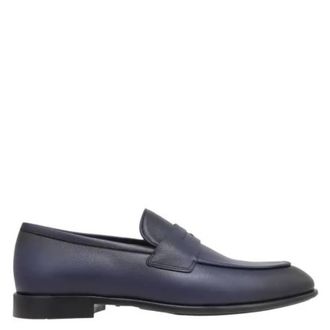 Ferragamo Leather Penny Loafers, Size 9 E