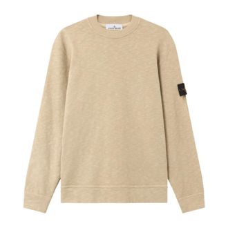 Stone Island Sweatshirts, male, Beige, Size: XL Desert Sweatshirt