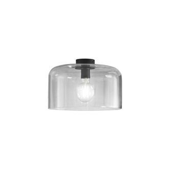 Luce-Ambiente-Design Luce Ambiente E Design - Plafoniera gibus in vetro grigio 35 cm