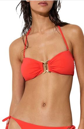 Reiss Johannah Bikini Top in Coral Orange at Nordstrom, Size 10 Us