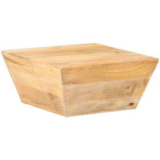 vidaXL Mesa De Centro Forma De V Madera Maciza De Mango 66x66x30 Cm Vidaxl