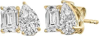 House of Brilliance Haus Of Brilliance 14K 2.00 Ct. Tw. Lab-Grown Diamond Stud Earrings