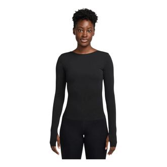 Nike Zenvy Dri-FIT Top met lange mouwen - Dames - Sport - Zwart - Maat: XS Nylon
