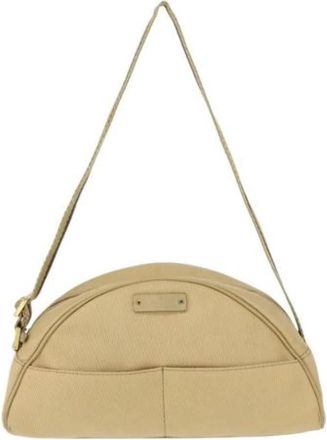 Gucci Pre-owned Canvas Schoudertas - Dames - Vintage Schoudertas - Beige - ONE Size - Vintage