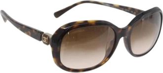 Chanel Pre-owned Accessories, female, Brown, Size: ONE SIZE Pre-owned Vintage Sunglasses