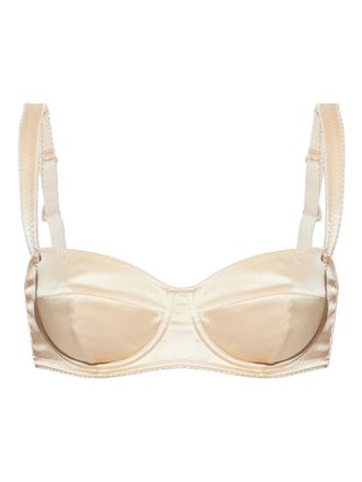 Dolce & Gabbana scalloped balconette bra - Beige