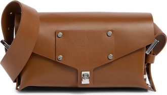 AllSaints Miro Leather Satchel in Sepia Brown at Nordstrom Rack