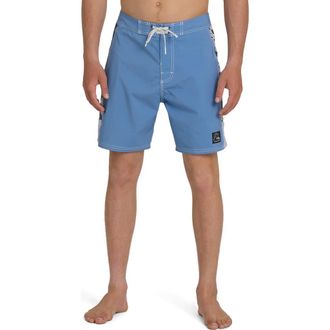 Quiksilver Original Arch 18 Water Repellent Board Shorts in Riviera at Nordstrom, Size 32