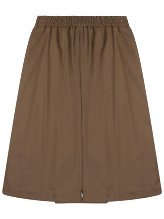 Golden Goose Midi Skirt With Front Zipper
