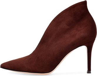 Generic Women Pointed Toe High Heel Ankle Boots Stylish Chic Slip on Evening Dress Booties Sexy Comfy Mid Heel Formal Boots for Wedding Party & Office,Brown,2