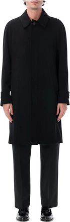 Lardini Enkelrijige Kasjmier Jas - Heren - Mantels - Zwart - Maat: XL Kasjmier