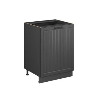 Vicco Mueble Bajo De Cocina Fame-line, Gris Oscuro/antracita, 60 Cm 1 Puerta Sin Encimera, Vicco