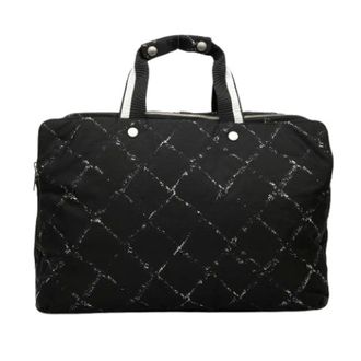 Chanel Vintage, unisex, Zwart, ONE Size, Nylon, Pre-owned Reisetasche