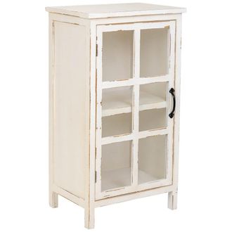 Wanderlust Deco Vitrina de madera beige 52,5x38x95h cm