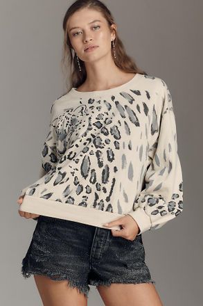 Pilcro The Niki Bubble Sweatshirt by Pilcro