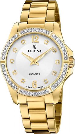 Festina Womens F20596-1 Ladies Mademoiselle Watch - Gold - One Size