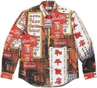 Palace Downtown Shirt Red P24SHT005
