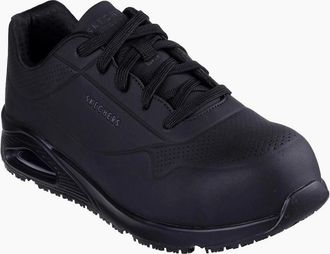 Skechers Mens Uno SR Doltin Mens Trainers - Black - Size: 12