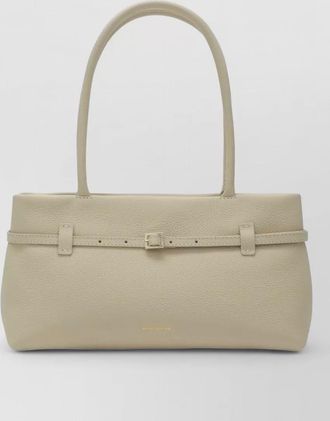 Manu Atelier structured shoulder bag top handles buckle