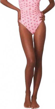 LoveShackFancy Sorella One Piece Swimsuit In Cherry