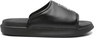 Yohji Yamamoto Slide Sandal - Heren - Sandalen - Zwart - 40 EU - Leer - Schoenen