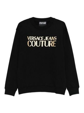 Versace Jeans Couture Black Cotton Sweatshirt