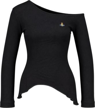 Vivienne Westwood T-shirt a maniche lunghe Orgy Shoulder - - Tops - Donna - Nero - M