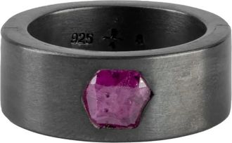 Parts Of Four Anello Sistema in argento ossidato - Nero