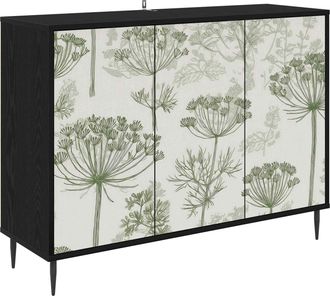 vidaXL Aparador Gotha Roble Negro 102 X 33 X 76 Cm Vidaxl