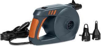 Trade Shop Trade Shop - Pompa Di Gonfiaggio Elettrica Powergrip A Corrente Continua 3 Adattatori 62164