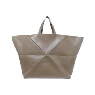 Loewe Pre-owned Puzzle Fold Tote Calf Tote Bag - Pre-owned - Mujer - Marr&oacute;n - ONE SIZE