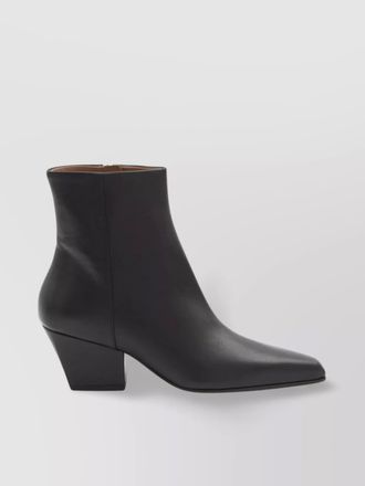 PARIS TEXAS texan heel leather ankle boots