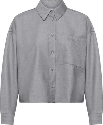 Ichi Ichi, Overhemden, Dames, Grijs, S, Polyester, IHTrine Shirt