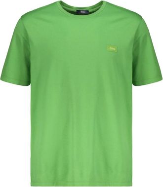 Herno T-Shirts, male, Green, Size: L Short-sleeved T-shirt
