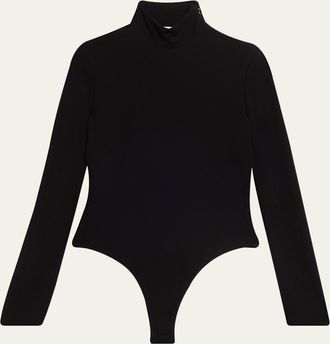 Alaia Fluid Jersey Heart Bodysuit