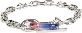 Paco Rabanne Bracciale con fantasia tie dye - Argento