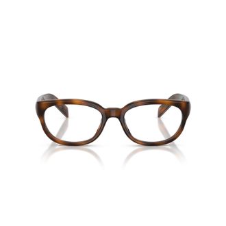 Prada 0pr D03vu Classic Rectangular Tortoiseshell Eyeglasses