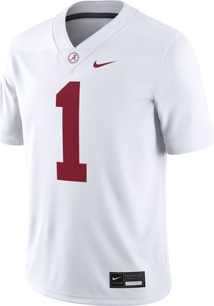 Nike Alabama Crimson Tide Nike Mens Dri-FIT College Game Jersey in White | CLEVGRJNC2FALA-AL1