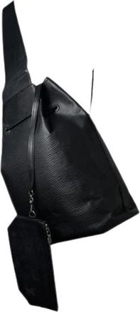 Louis Vuitton Pre-owned Leren Bucket Bag - Dames - Vintage Tas - Zwart - ONE Size - Leer - Vintage