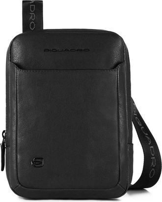 Piquadro i Padmini Crossbodytas - Heren - Schoudertassen - Zwart - ONE Size - Leer - Tassen